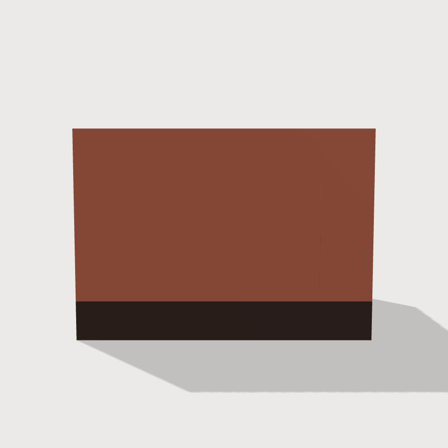 Armchair low-poly 3D model, back render