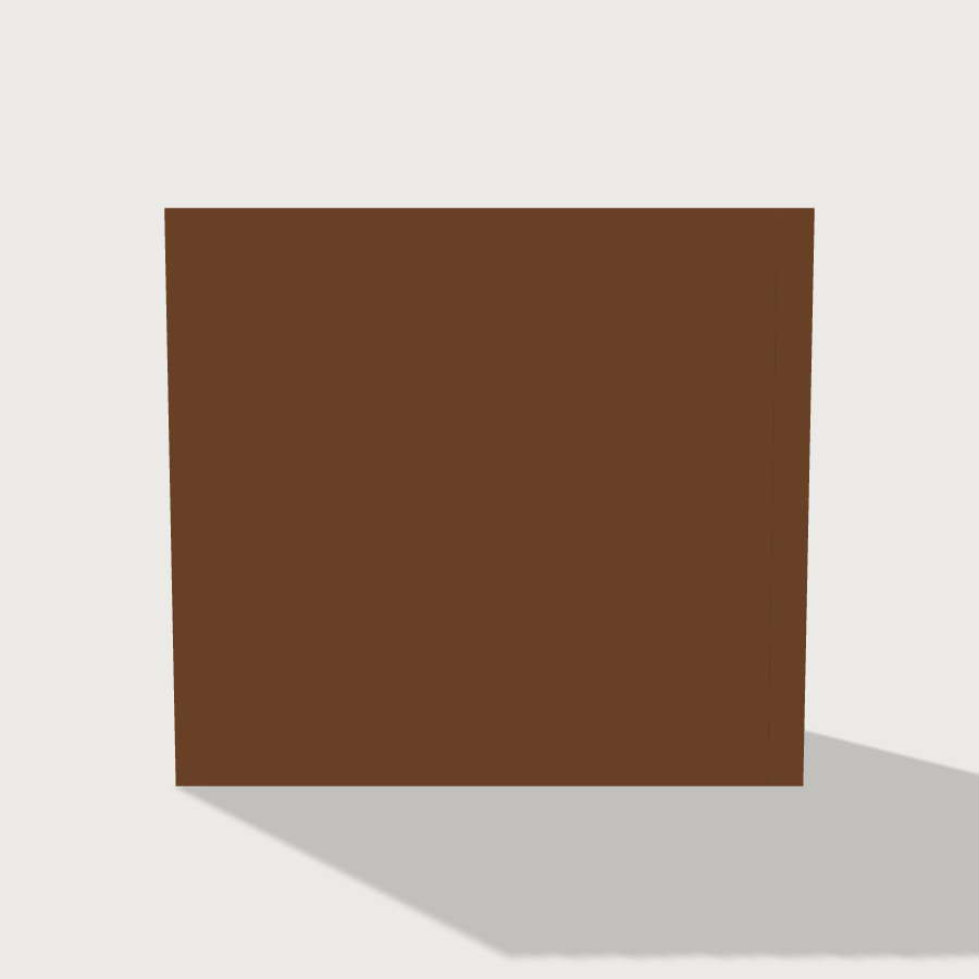 Bookshelf low-poly 3D model, back render