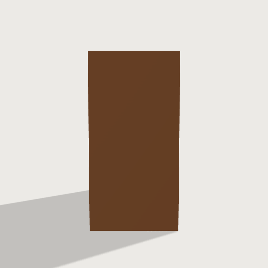 Bookshelf low-poly 3D model, left render