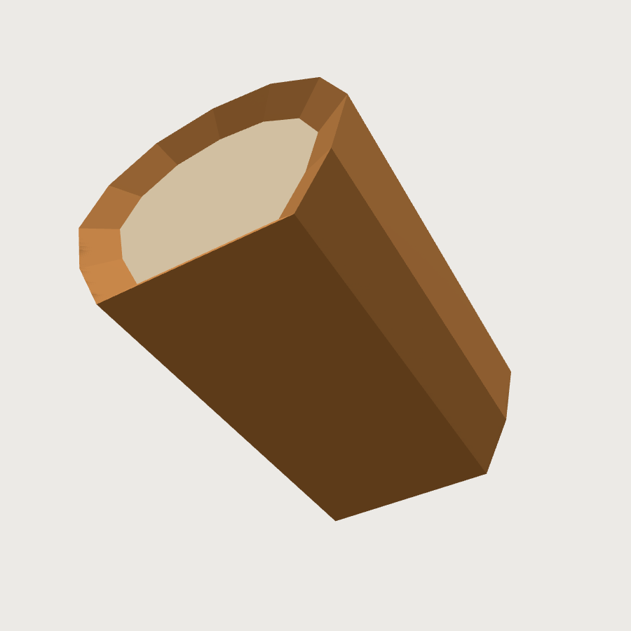Bread Loaf low-poly 3D model, low render