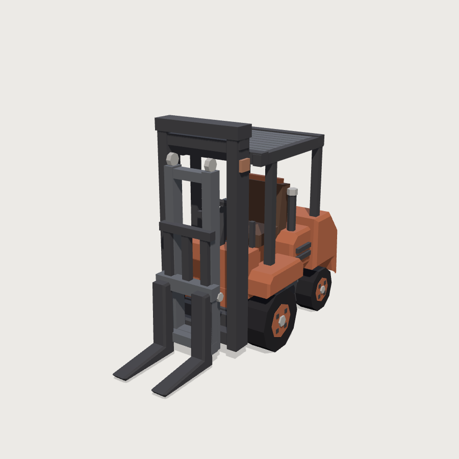 Cargo Loader low-poly 3D model