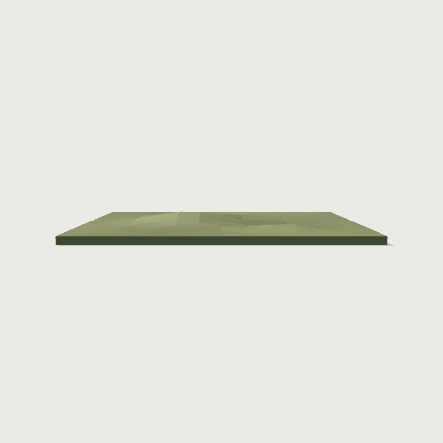 Grass Ground Tile low-poly 3D model, back render
