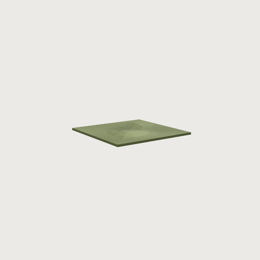 Grass Ground Tile low-poly 3D model, detail render