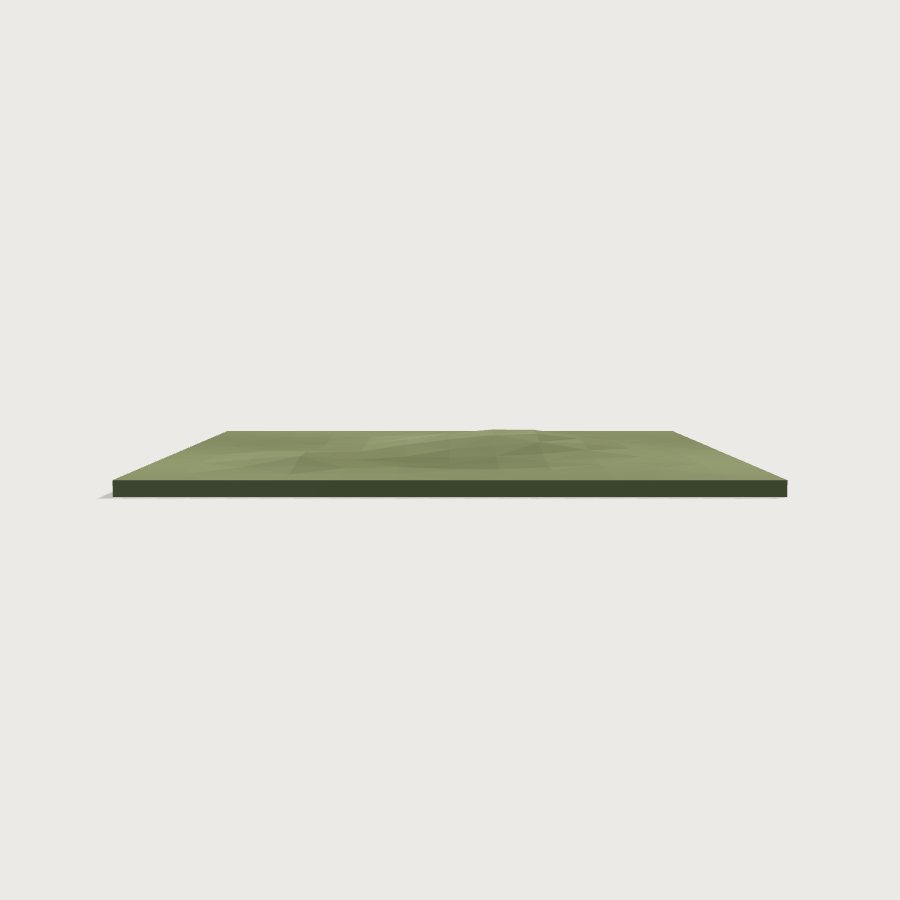 Grass Ground Tile low-poly 3D model, left render
