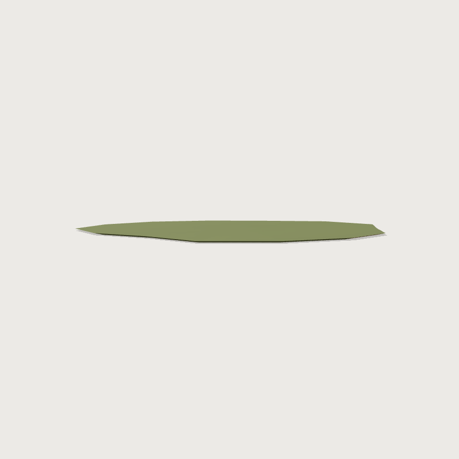 Grass Terrain Blob low-poly 3D model, back render