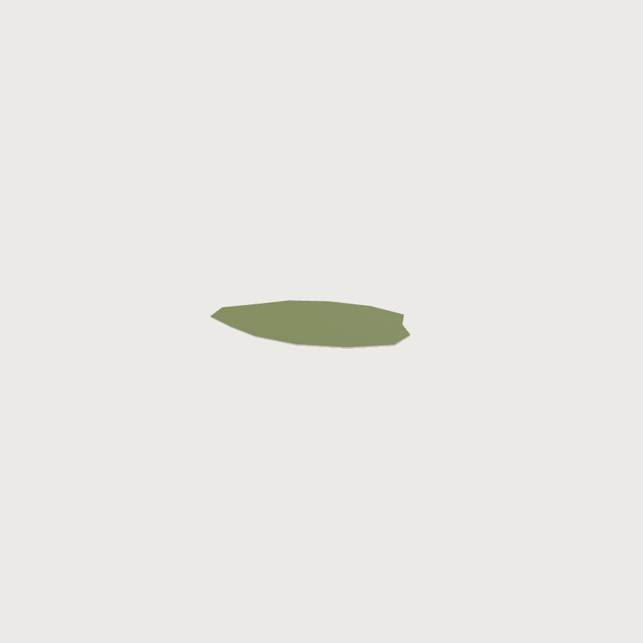 Grass Terrain Blob low-poly 3D model, detail render