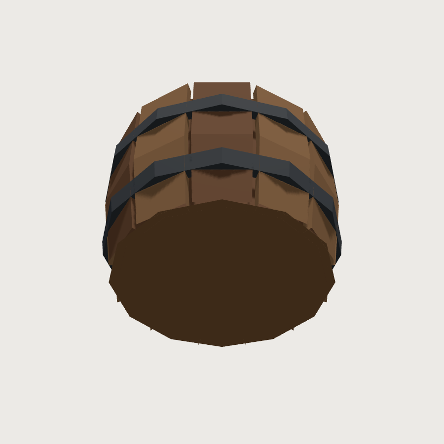 Quench Barrel low-poly 3D model, low render