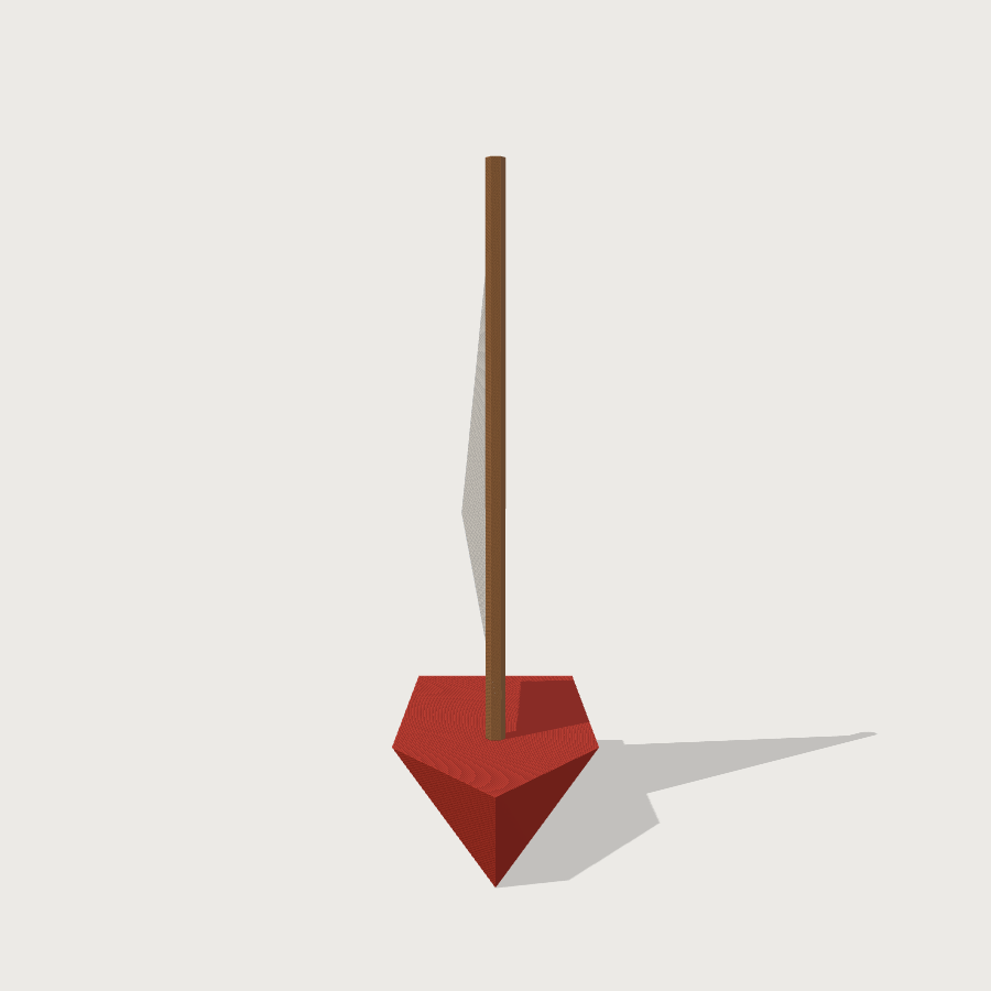 Sailboat low-poly 3D model, right render