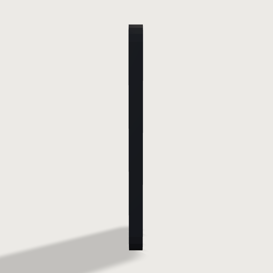 Smartphone low-poly 3D model, left render
